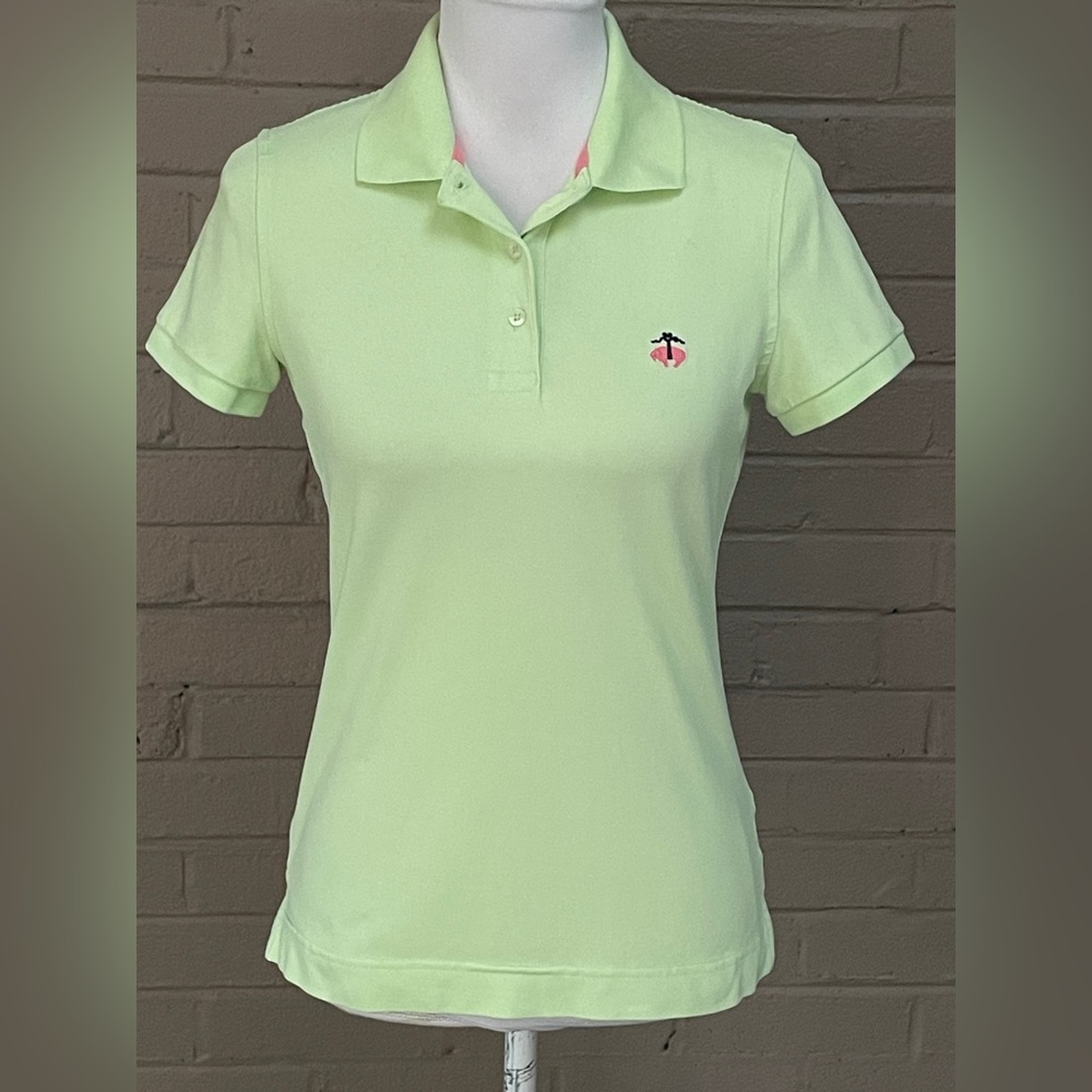 Brooks Brothers lime green Polo S